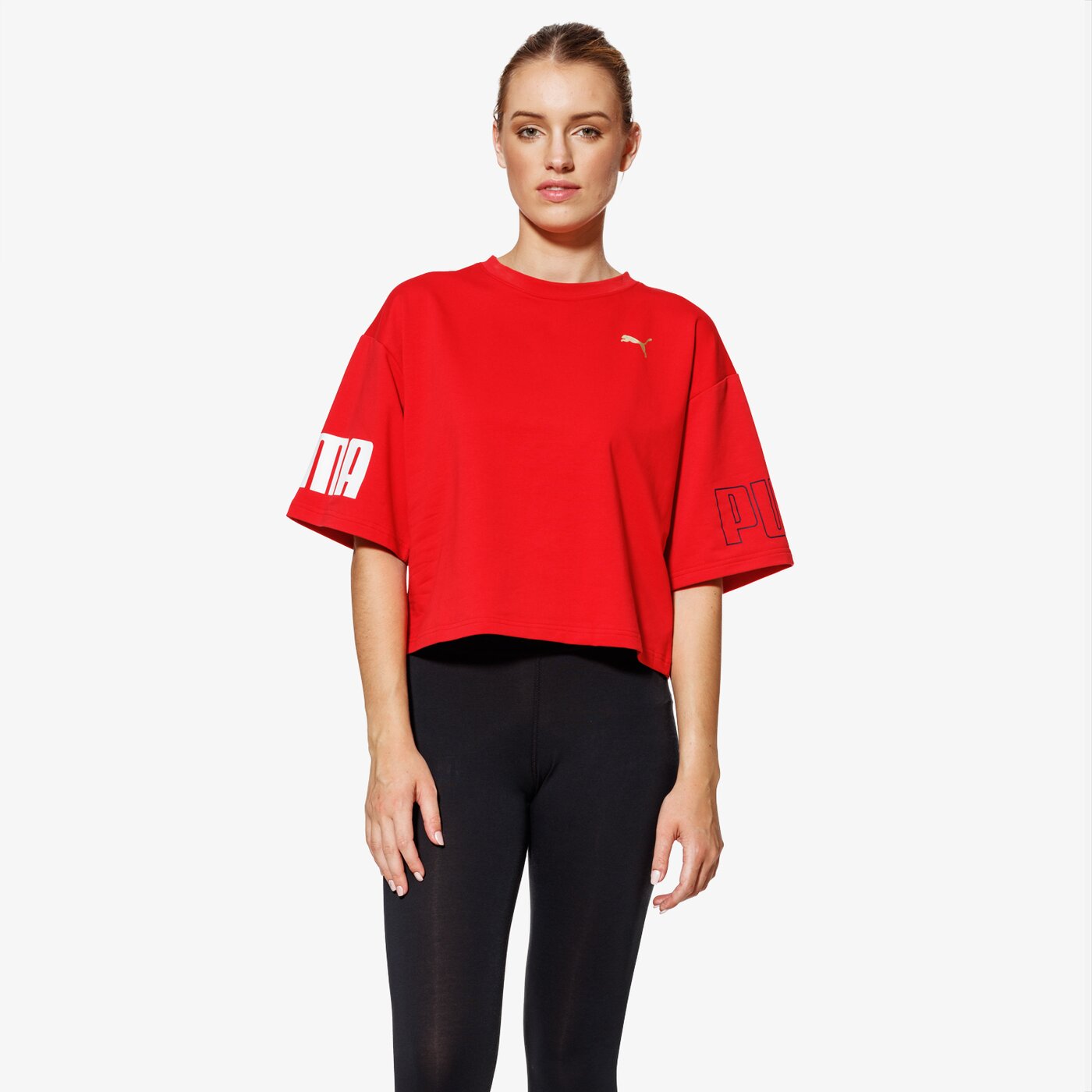 Koszulka damska PUMA T-SHIRT SS MODERN SPORT 85201712 kolor czerwony