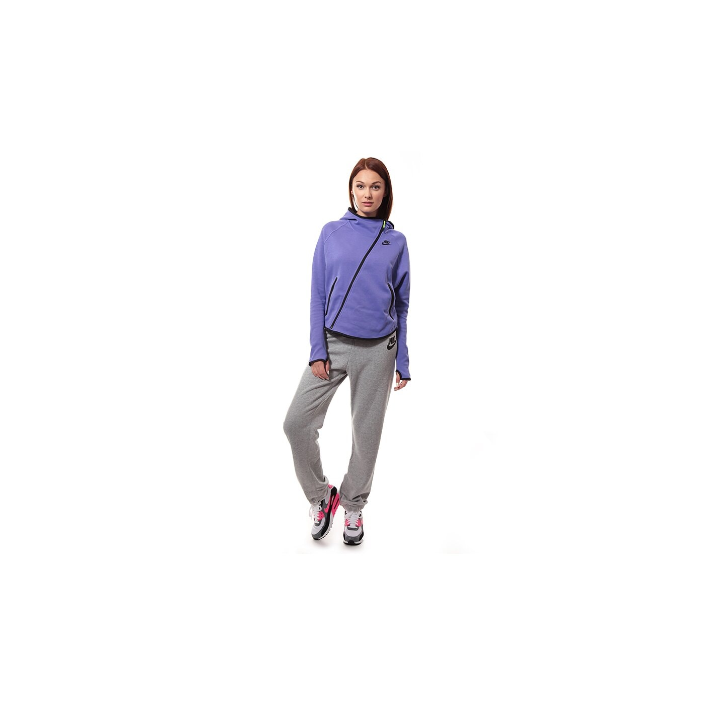 Spodnie dresowe damskie NIKE SPODNIE RALLY PANTREGULAR 585719063 kolor szary