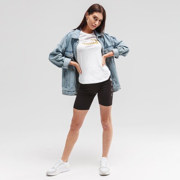 Koszulka damska PUMA T-SHIRT ESS+ METALLIC 582407 02 kolor biały