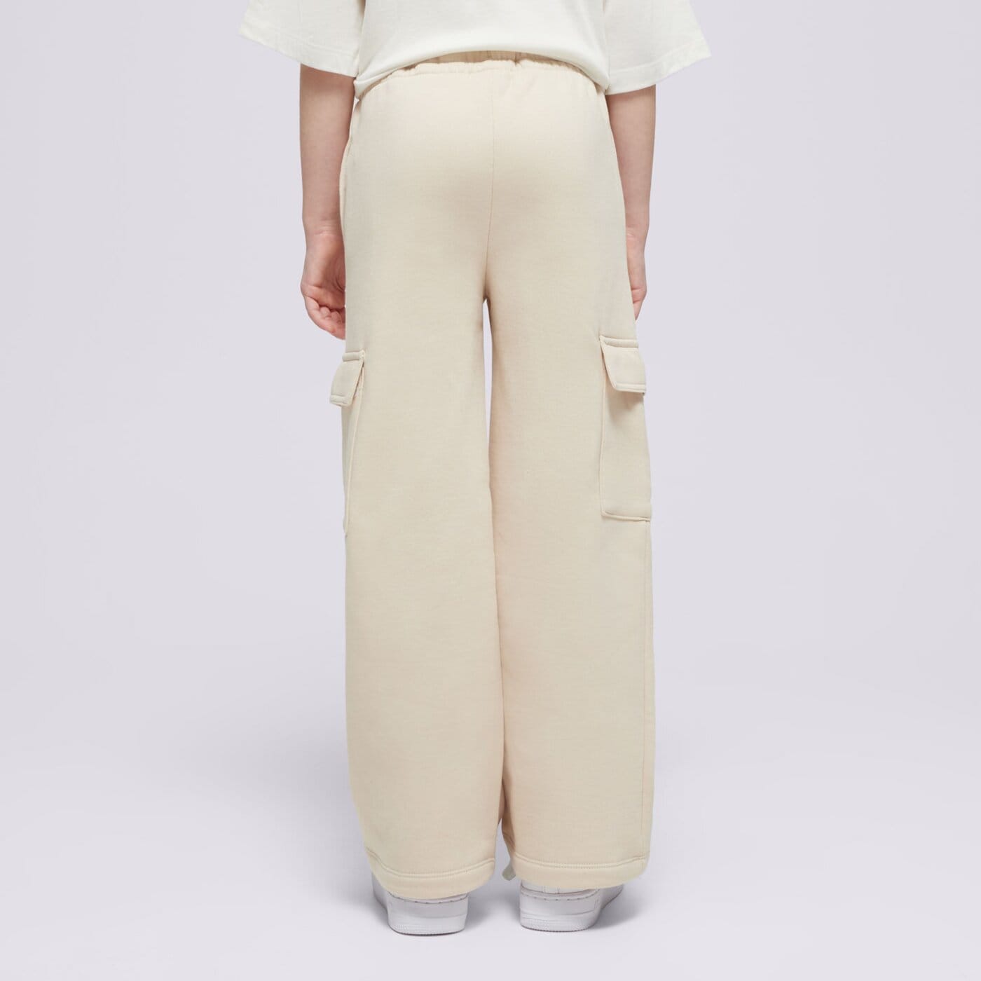 Spodnie dziecięce JORDAN SPODNIE JDG Y2K FLC CARGO GIRL 45d351-xae kolor beżowy