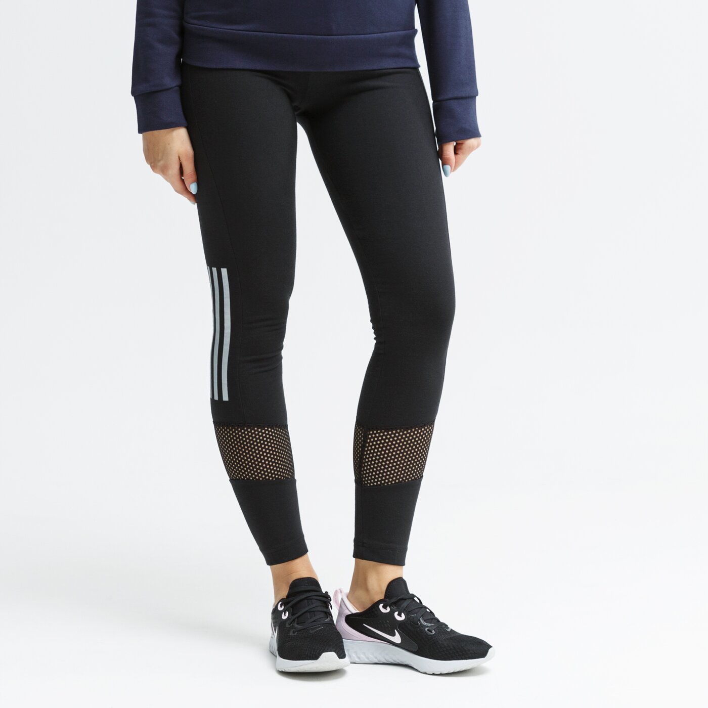Spodnie dresowe damskie ADIDAS LEGGINGS W MO COOL eh6465 kolor czarny