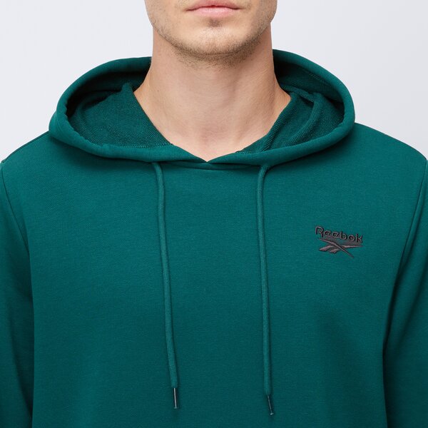 Bluza męska REEBOK BLUZA Z KAPTUREM IDENTITY SMALL LOGO FT HOODIE 100217207 kolor zielony