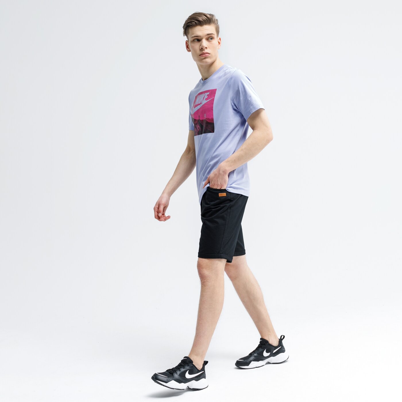 Koszulka męska NIKE T-SHIRT AIR ck4280-569 kolor fioletowy