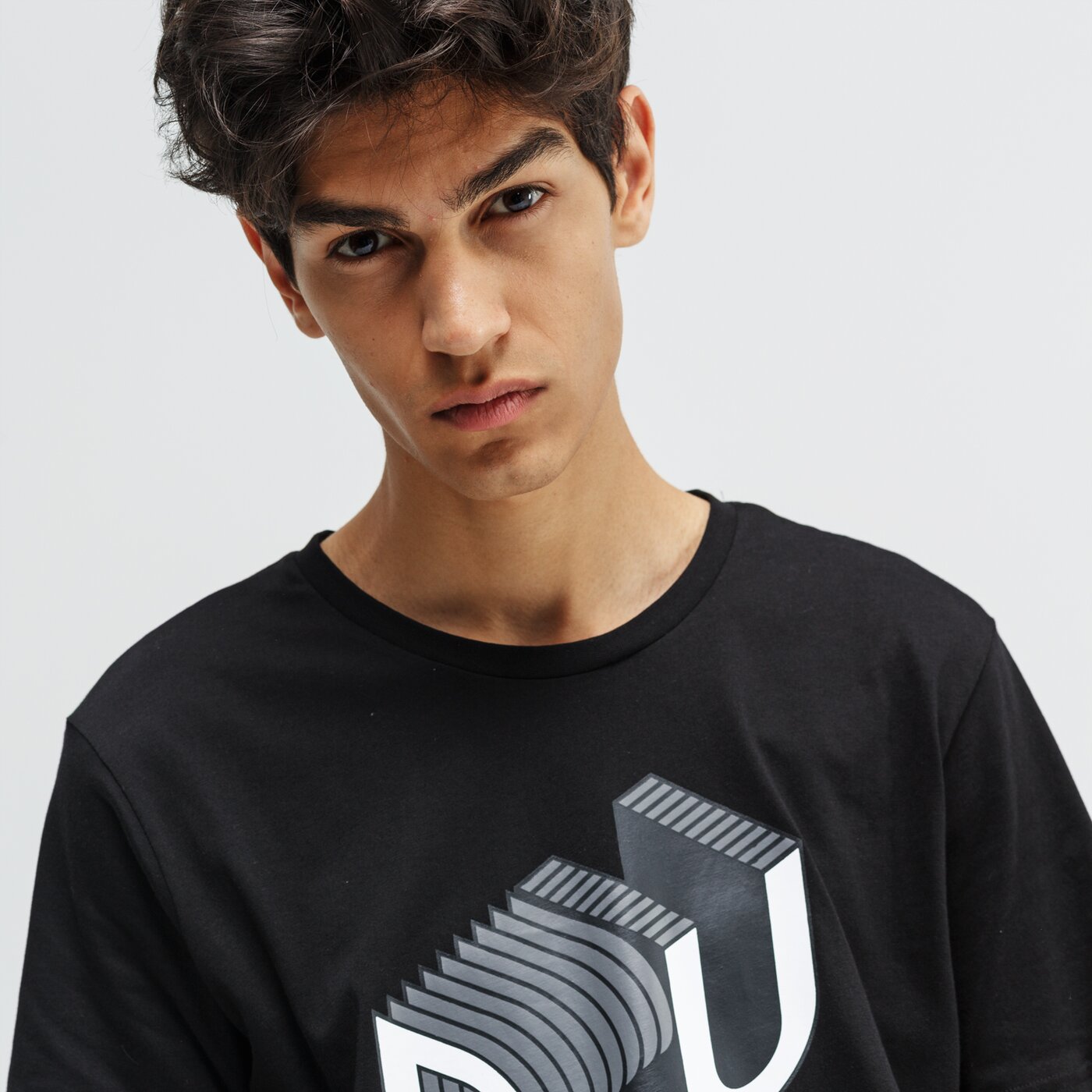 Koszulka męska PUMA T-SHIRT SS GRAPHIC EFFECT INTEREST 58019301 kolor czarny