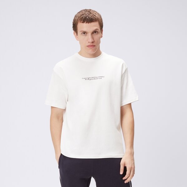 Koszulka męska UMBRO T-SHIRT UMBRO FOOTBALL EMB WHITE ul325tsm05002 kolor biały