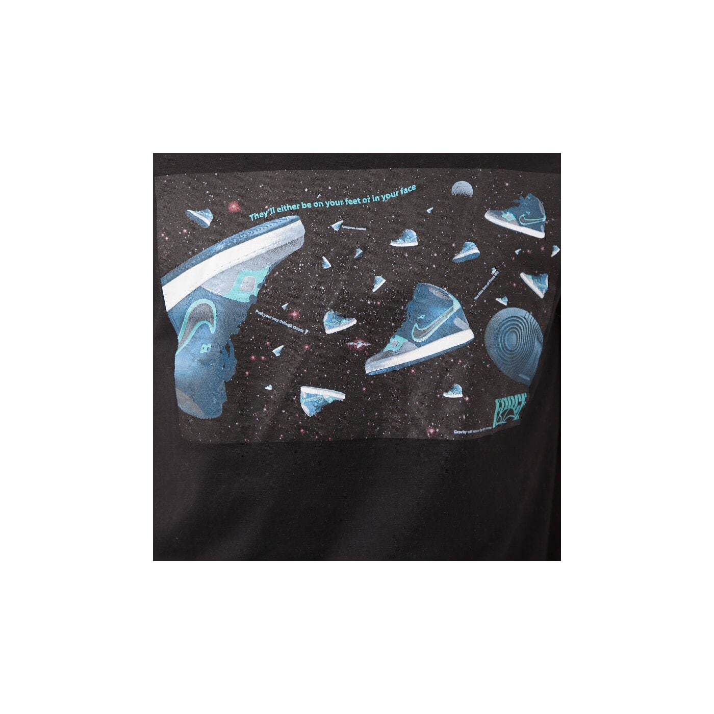 Koszulka męska NIKE T-SHIRT TEE-FORCE IN  SPACE 644384010 kolor czarny