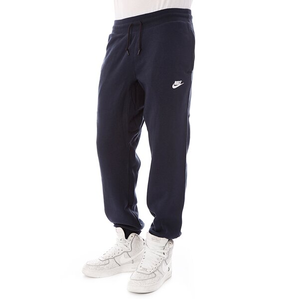 Spodnie dresowe męskie NIKE SPODNIE NIKE AW77 CUFF FLC PANT 598871473 kolor granatowy