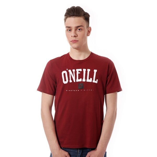 Koszulka męska O'NEILL T-SHIRT 101 S/SLV TEE 4036083055 kolor bordowy
