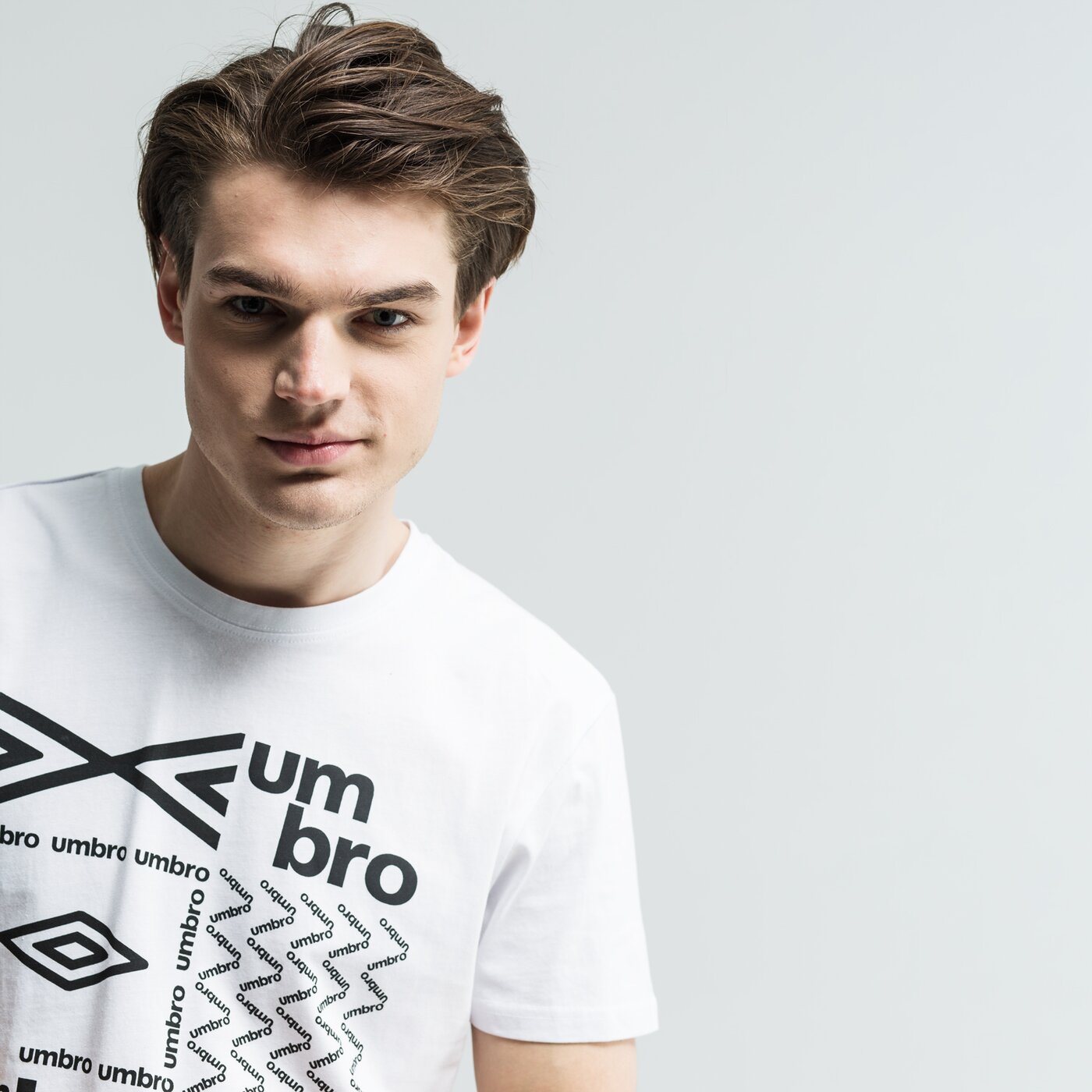 Koszulka męska UMBRO T-SHIRT SS PYTILO ul19tsm42001 kolor biały