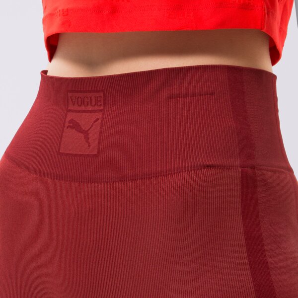 Spodnie dresowe damskie PUMA LEGGINGS PUMA X VOGUE SEAMLESS LEGGINGS 536694-22 kolor czerwony