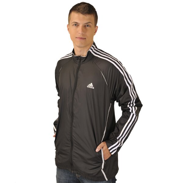 Kurtka przejściowa męska ADIDAS KURTKA RESPONSE DREI STREIFEN WIND JACKET v39757 kolor czarny