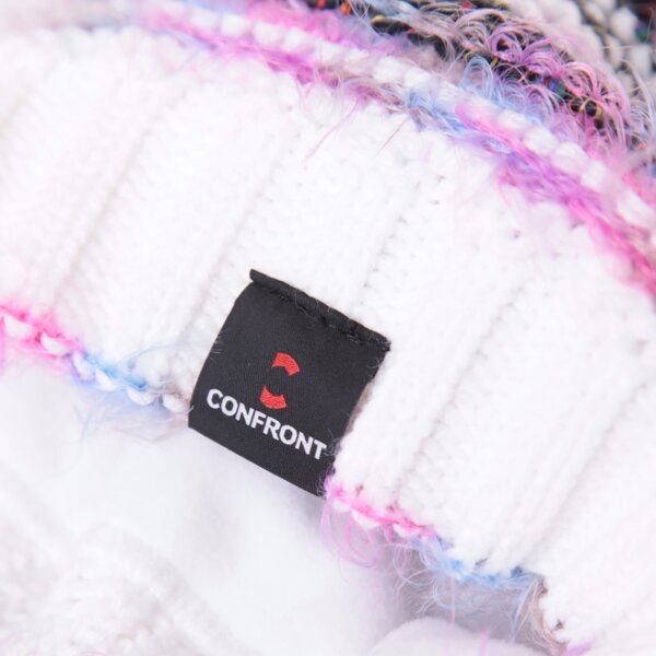 Czapka zimowa damska CONFRONT CZAPKA ZIMOWA NORA MULTIKOLOR nora kolor multicolor