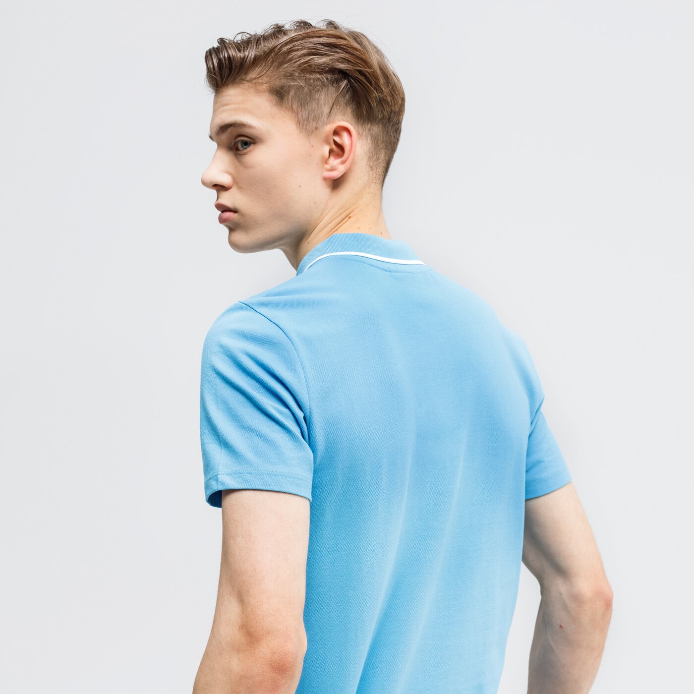 Koszulka polo męska UMBRO POLO FW PIQUE POLO 65703u-42u kolor niebieski