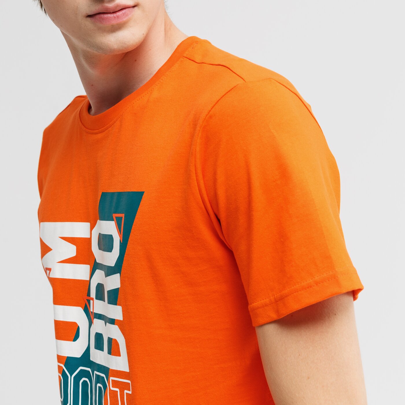 Koszulka męska UMBRO T-SHIRT ALGO ul120tsm36002 kolor pomarańczowy