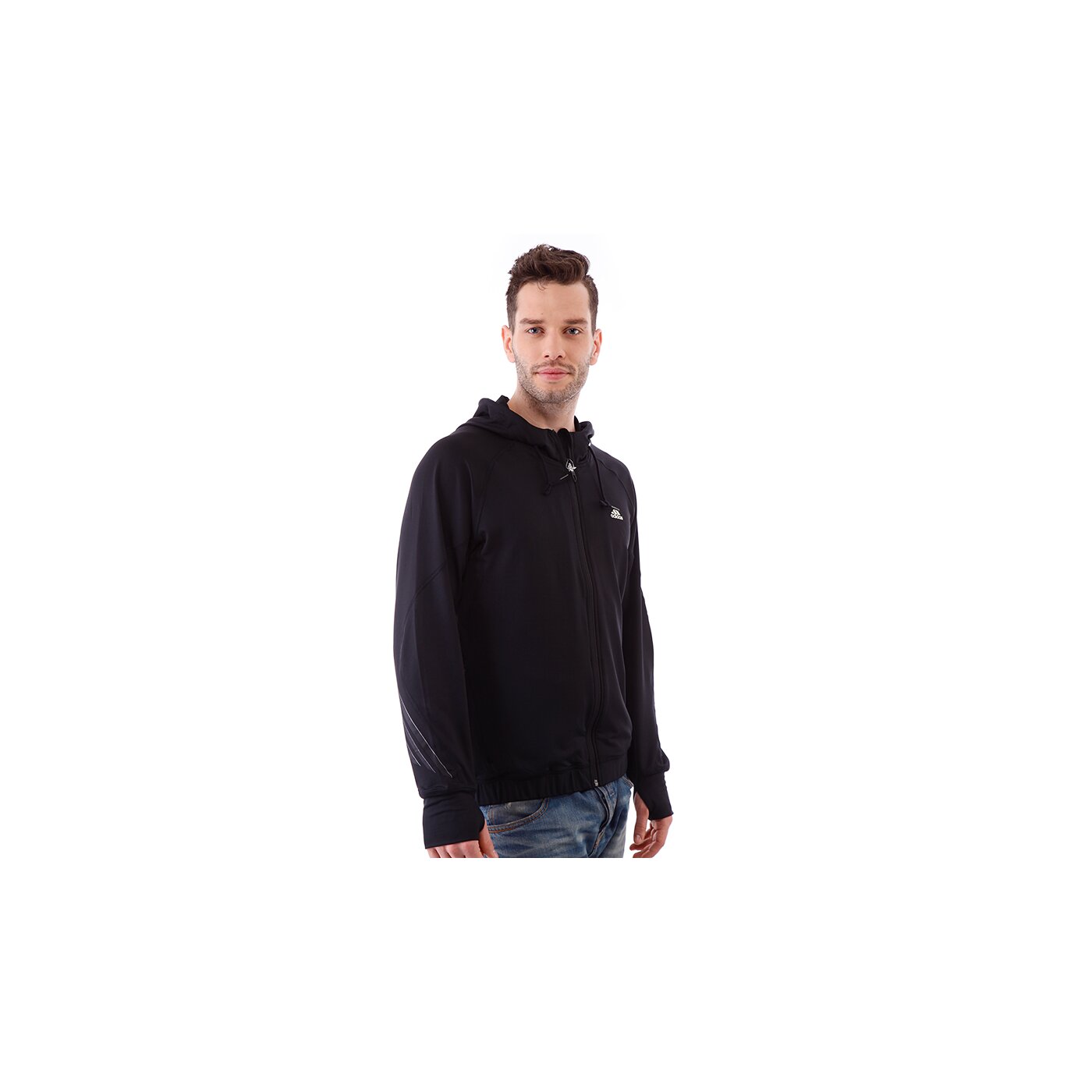 ADIDAS BLUZA ADIZ FZ HOOD (Z31049) czarny | Męskie Bluzy | 50 style