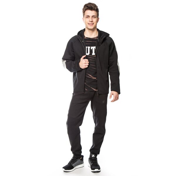 Bluza męska PUMA BLUZA UB EVOSTRIPE FZ HOODY 83685001 kolor czarny
