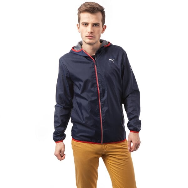 Kurtka przejściowa męska PUMA KURTKA SOLID WINDBREAKER 83230304 kolor granatowy