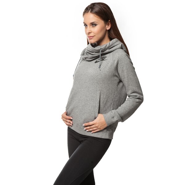 Bluza damska NIKE BLUZA RALLY FUNNEL NECK HOODY 683776091 kolor szary