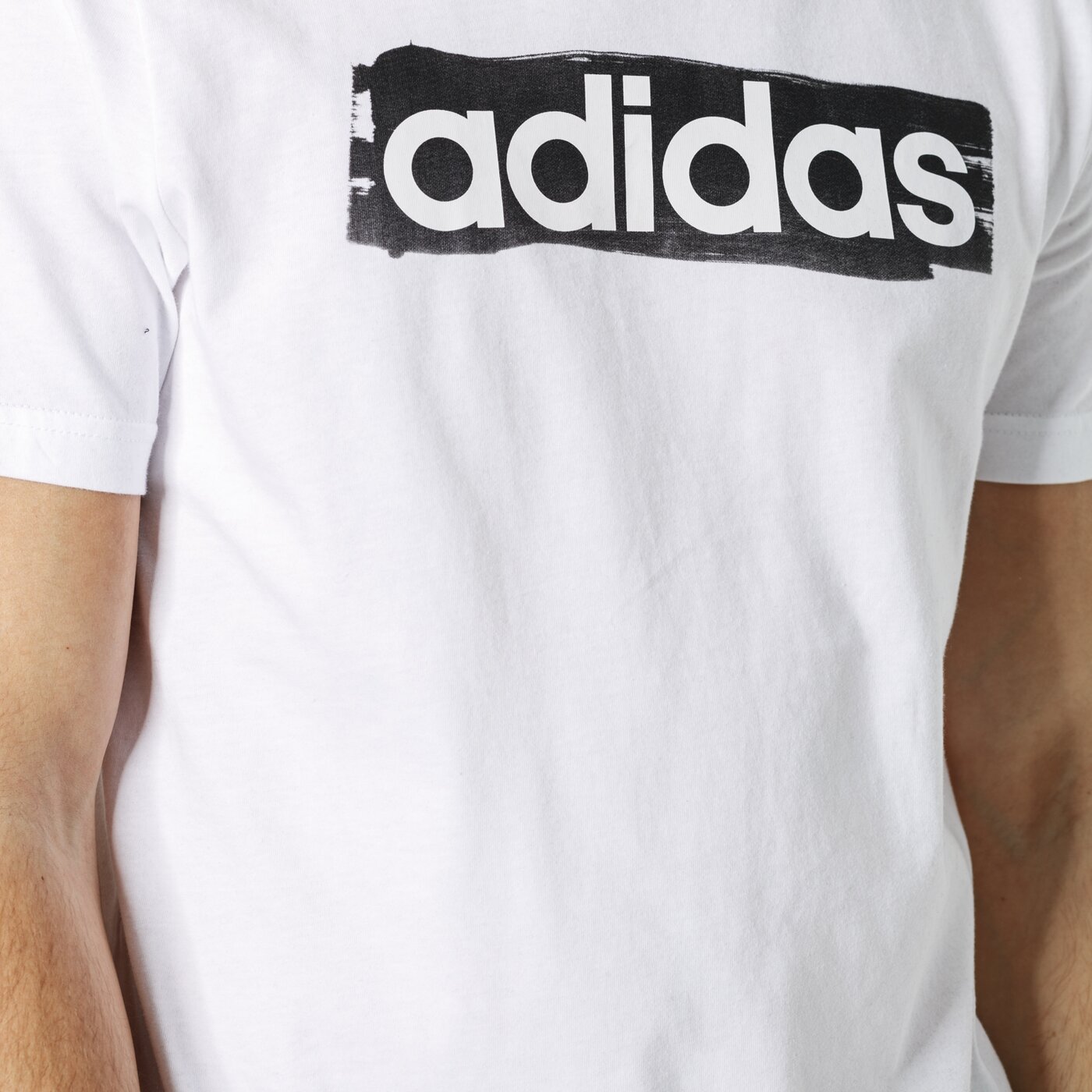 Koszulka męska ADIDAS T-SHIRT SS E LIN BRUSH T dv3050 kolor biały