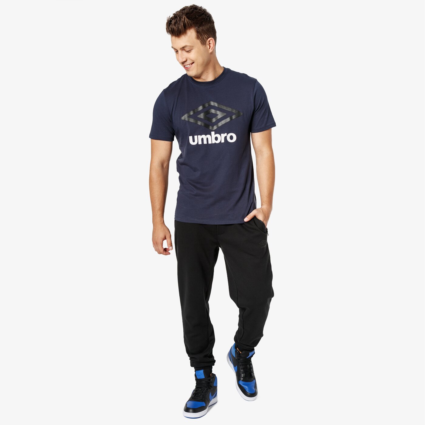 Spodnie dresowe męskie UMBRO SPODNIE TEKTITE ul38spm05002 kolor czarny