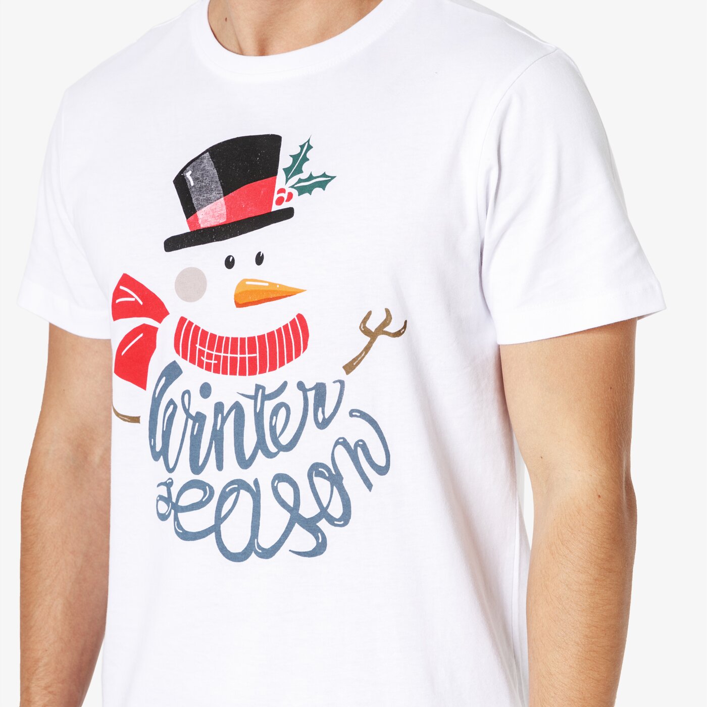 Koszulka męska FEEWEAR T-SHIRT SS SNOWFLAKE fw38tsm70001 kolor biały