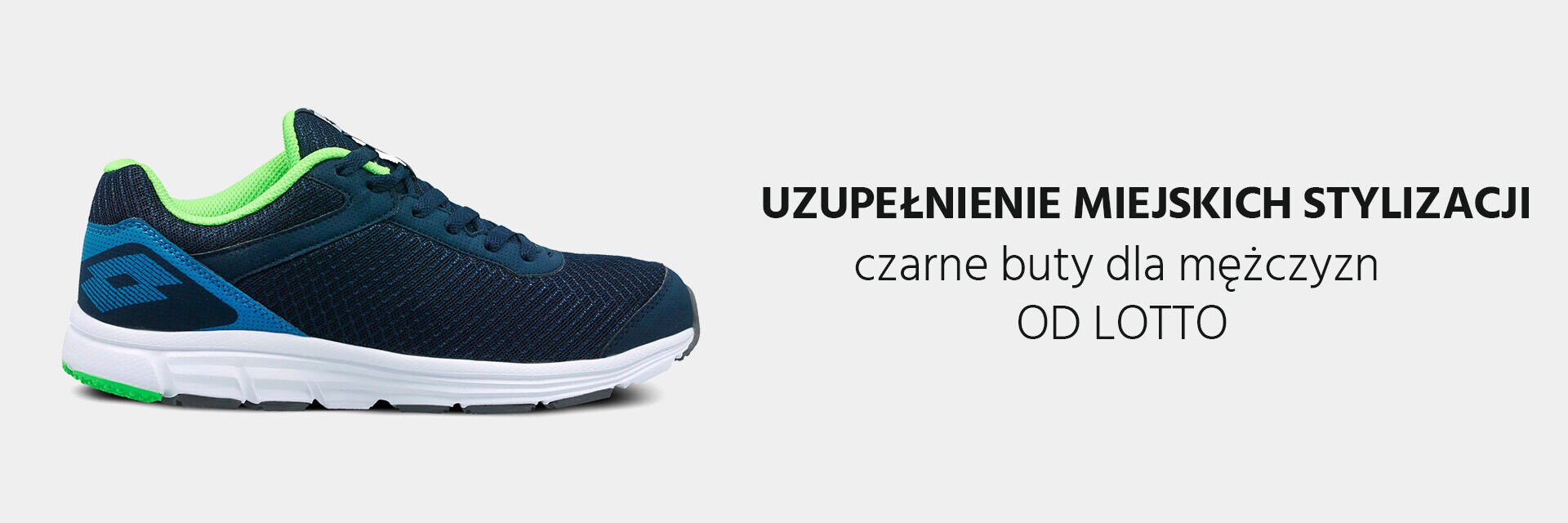 Uzupełnienie miejskich stylizacji – czarne buty dla mężczyzn od Lotto
