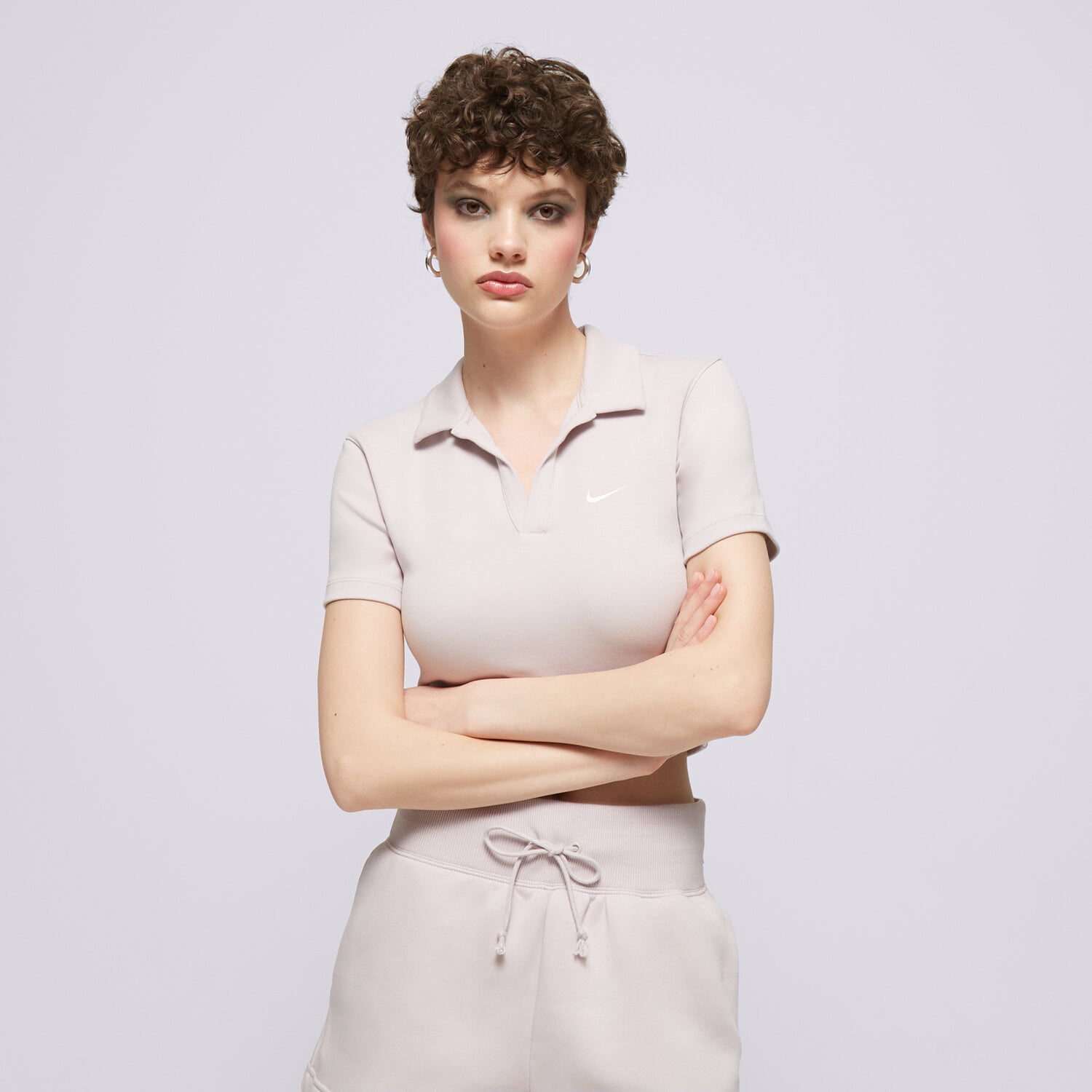 NIKE T SHIRT W NSW ESSNTL SS POLO CRP TOP