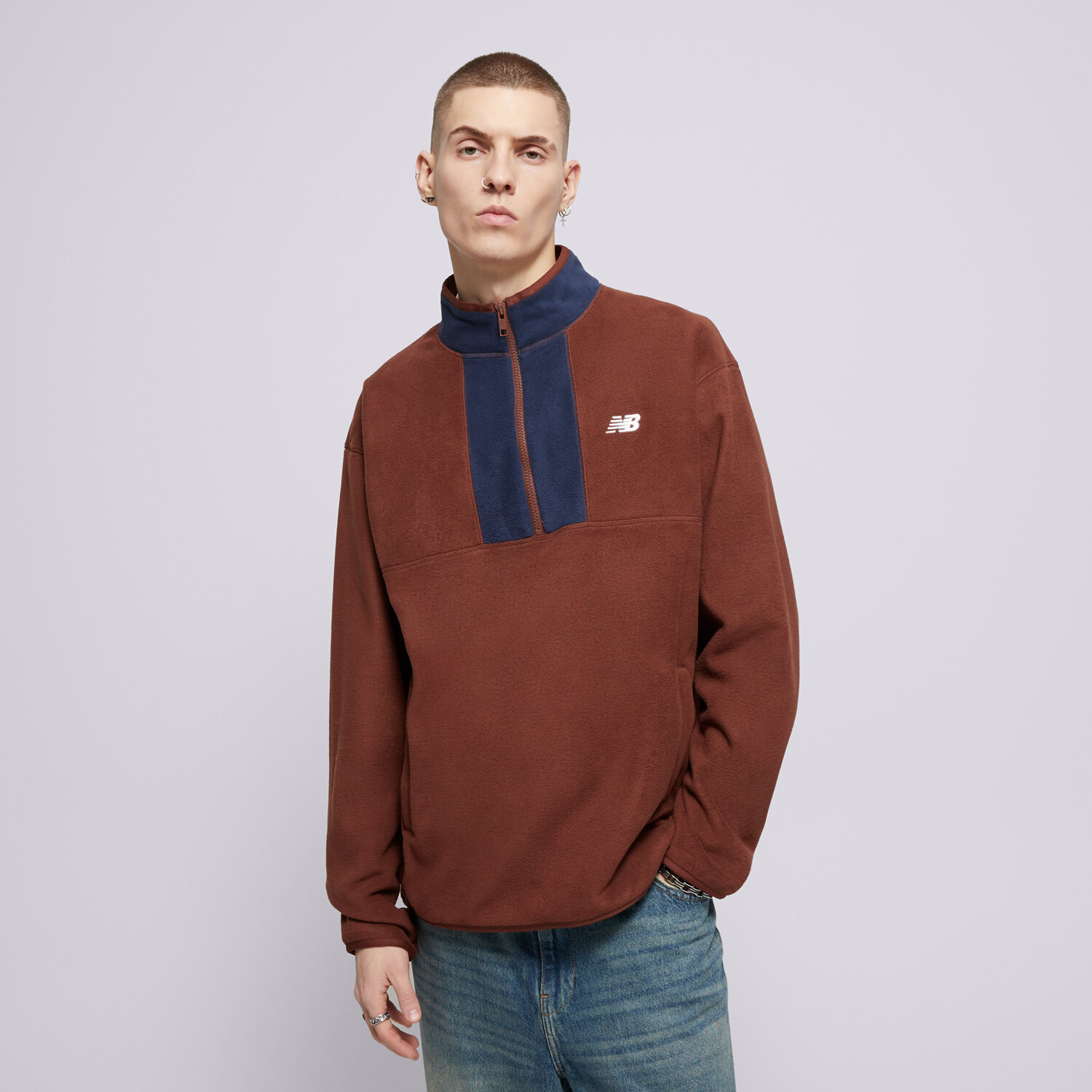 NEW BALANCE POLAR FLEECE 1 2 ZIP