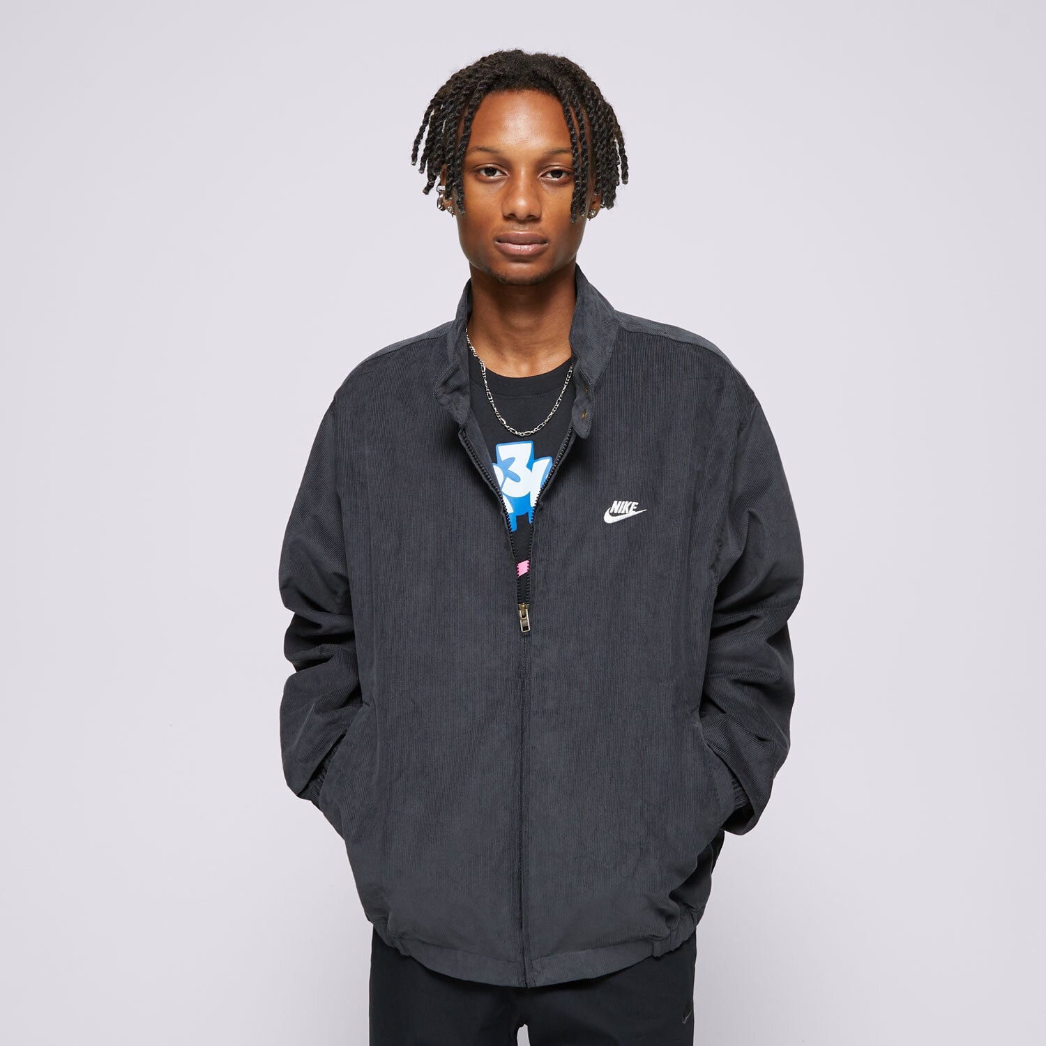 NIKE KURTKA PRZEJŚCIOWA M NK CLUB HARRINGTON CRDRY