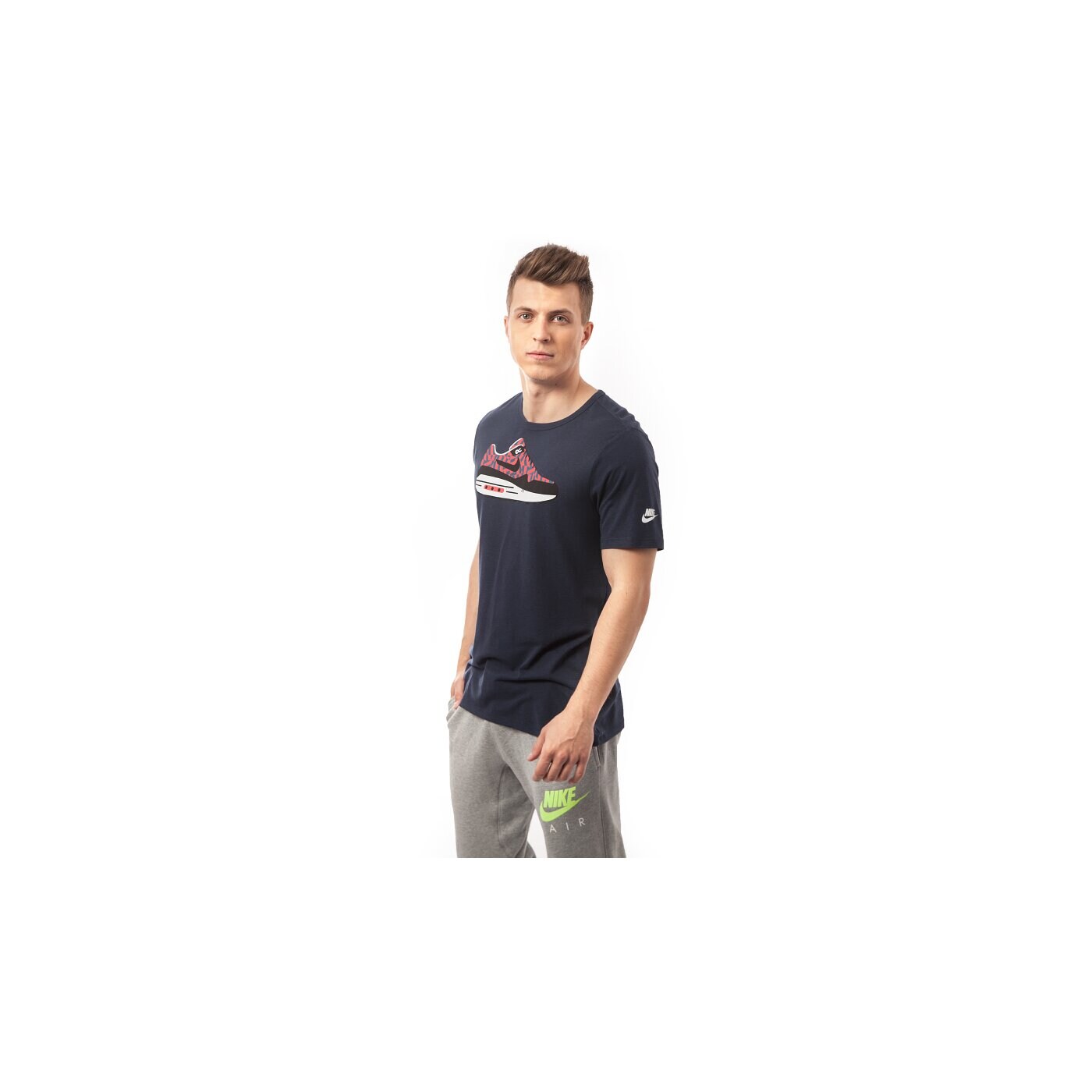 Koszulka męska NIKE T-SHIRT TEE-AIR MAX 644166451 kolor granatowy