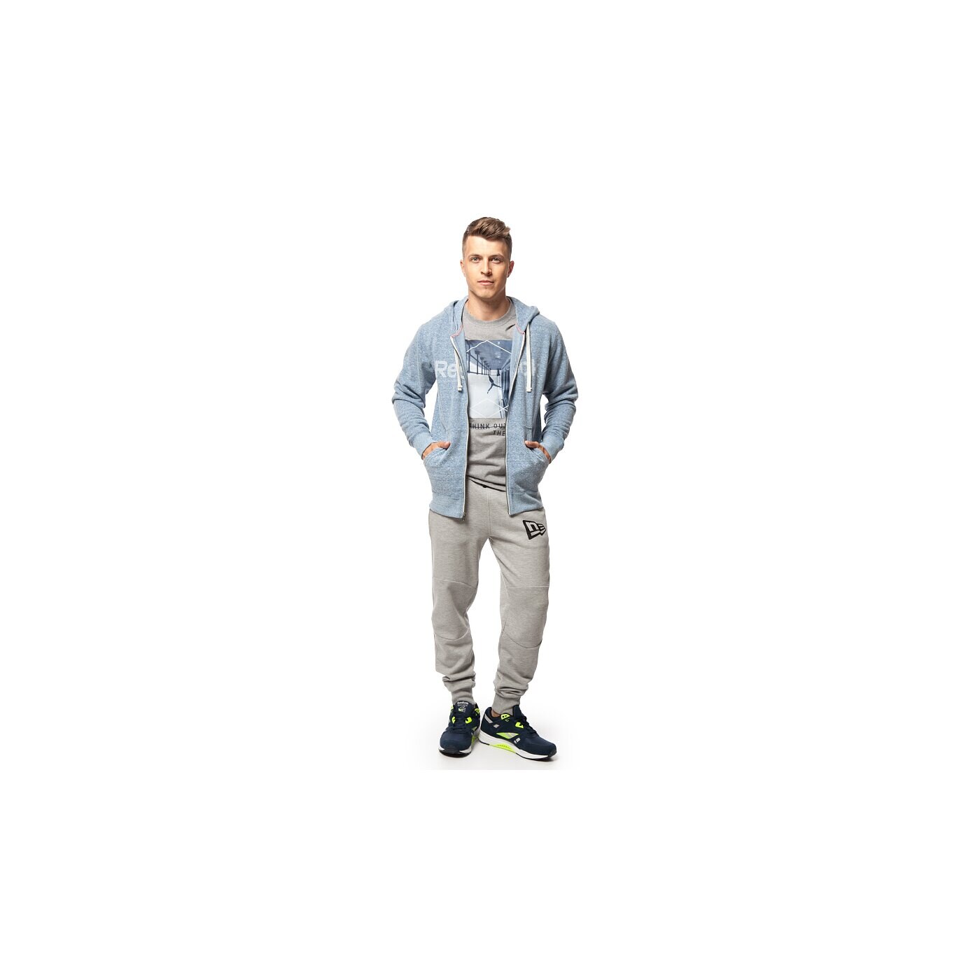 Koszulka męska REEBOK T-SHIRT SWO THINK ab0056 kolor szary