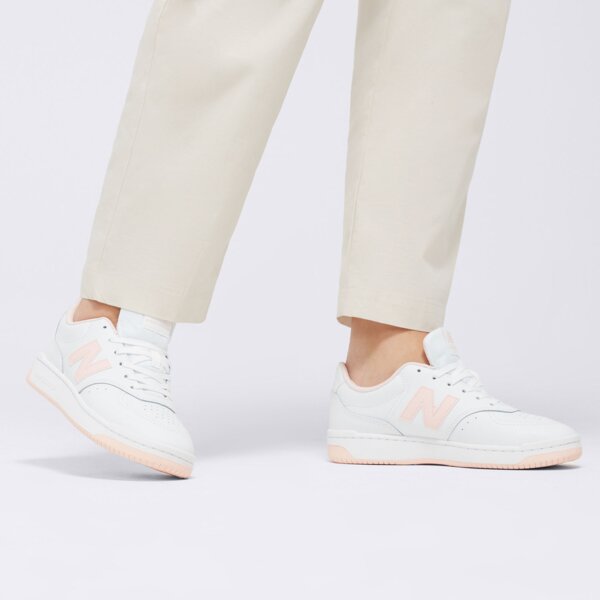 Buty sportowe damskie NEW BALANCE BB80  bbw80wpk kolor biały