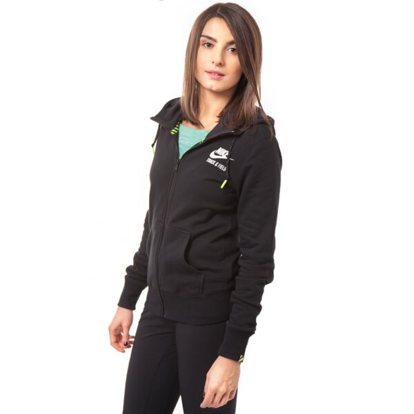 Bluza damska NIKE BLUZA RU NTF FZ HOODY 644138010 kolor czarny