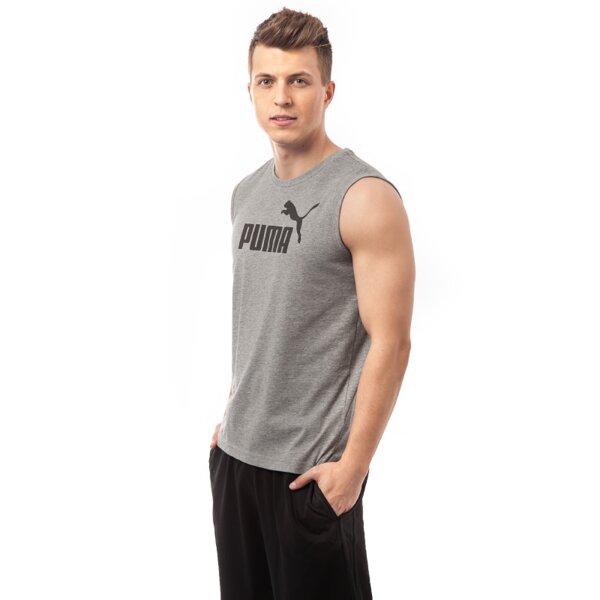 Tank top męski PUMA TANK ESS NO.1 LOGO SL 83185303 kolor szary