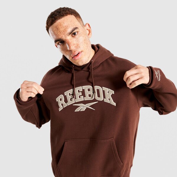 Bluza męska REEBOK BLUZA Z KAPTUREM BRYNE rk25096mgm100051 kolor brązowy