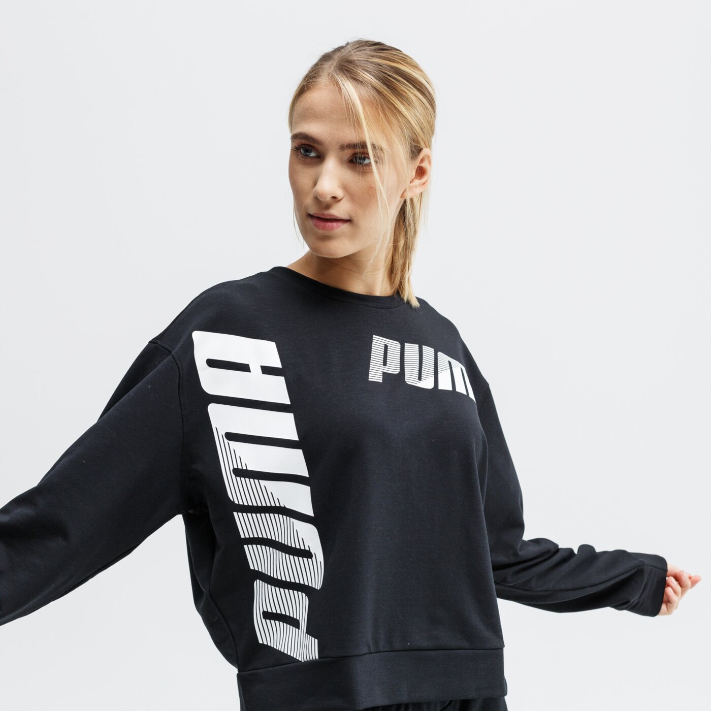 Bluza damska PUMA BLUZA MODERN SPORT CREW 58007801 kolor czarny