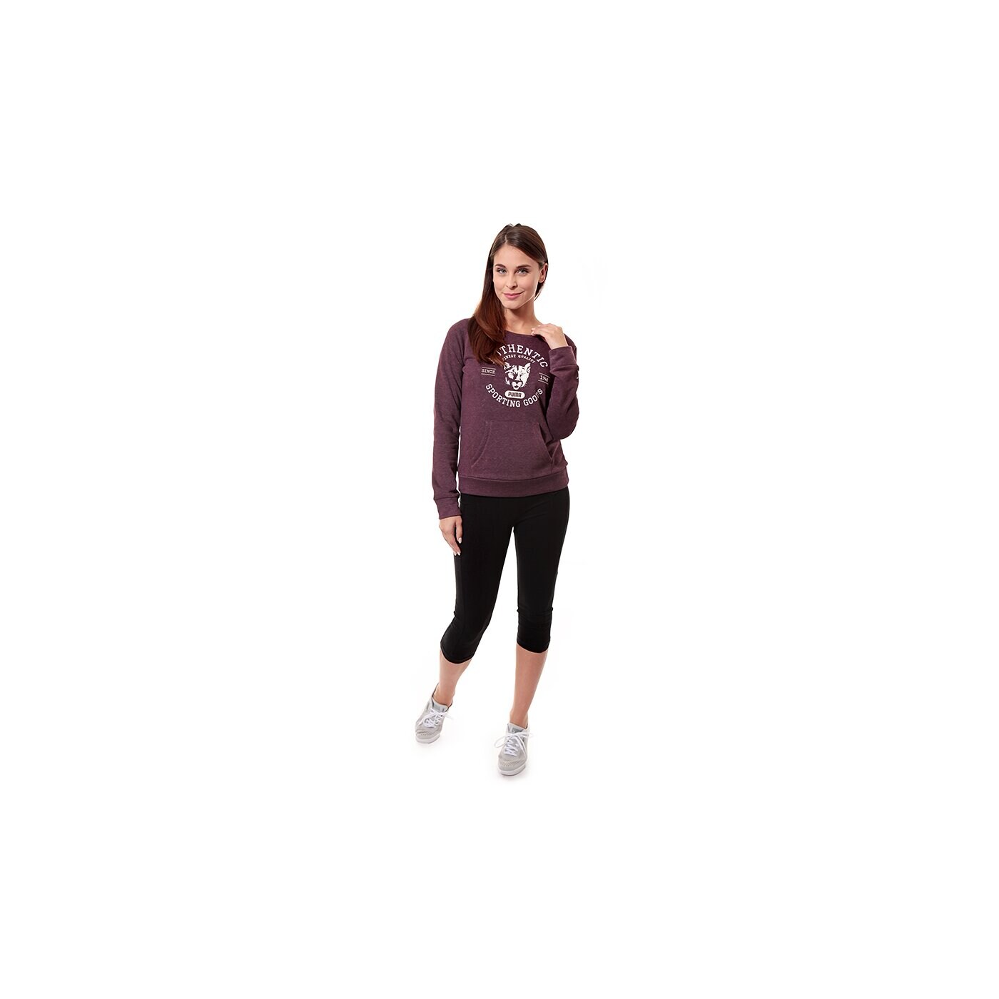 Bluza damska PUMA BLUZA FUN ATHLETICS CREW SWEAT 82991409 kolor bordowy