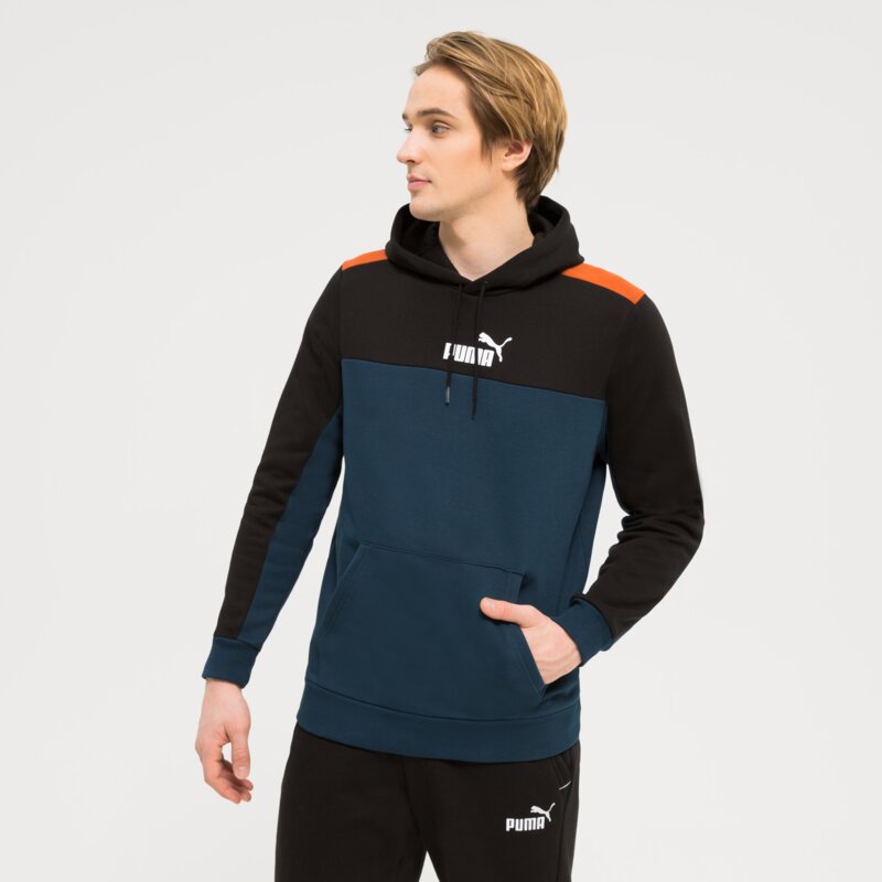 PUMA BLUZA Z KAPTUREM ESS+ BLOCK FL