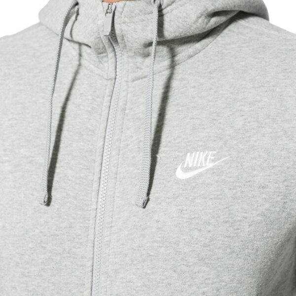 Bluza męska NIKE BLUZA M NSW HOODIE FZ FLC CLUB 804389063 kolor szary