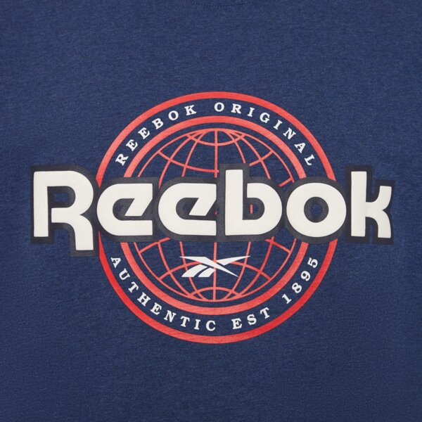 Koszulka męska REEBOK T-SHIRT REEBOK WORLD T-SHIRT 100253218 kolor granatowy