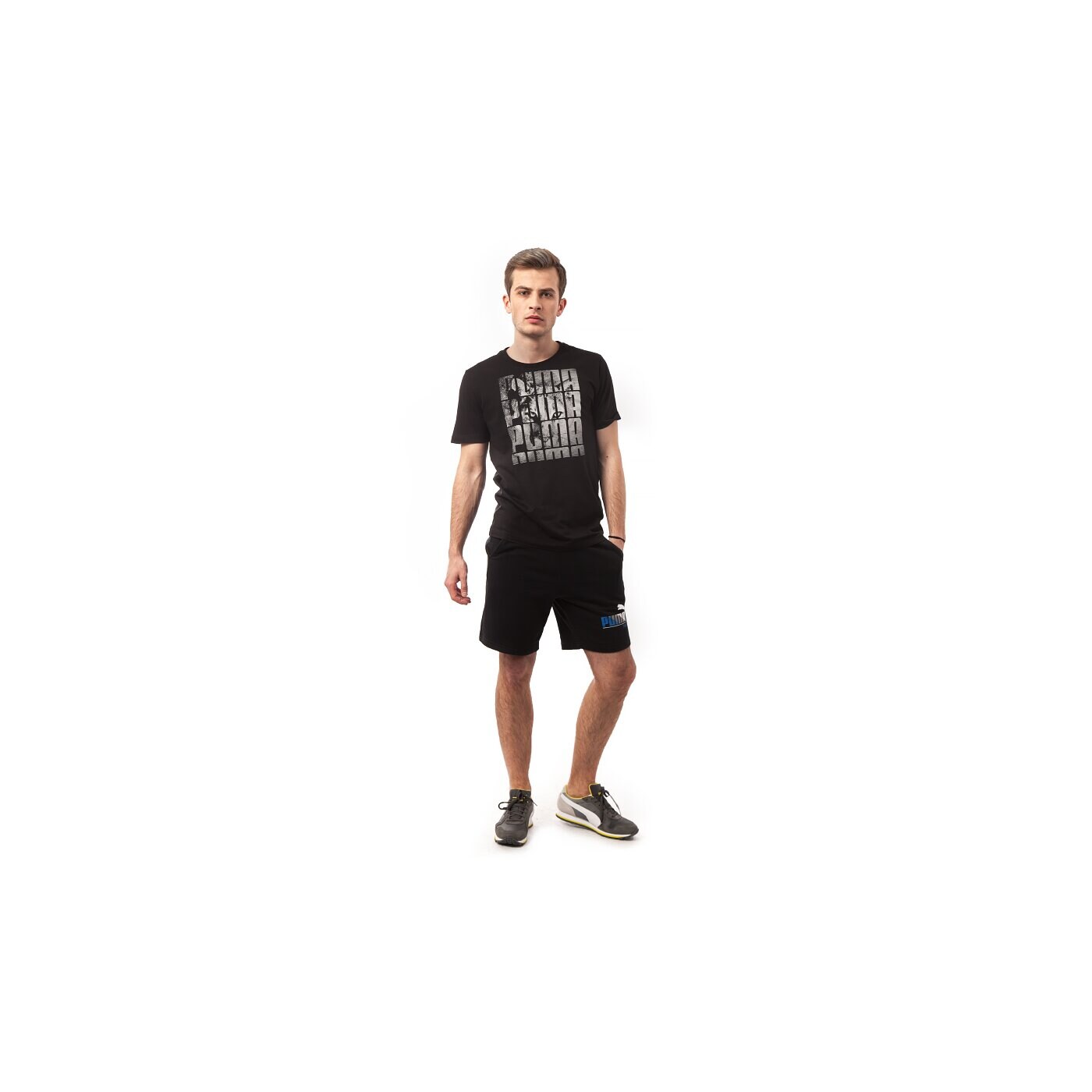 Koszulka męska PUMA T-SHIRT HIDING CAT TEE 83243101 kolor czarny