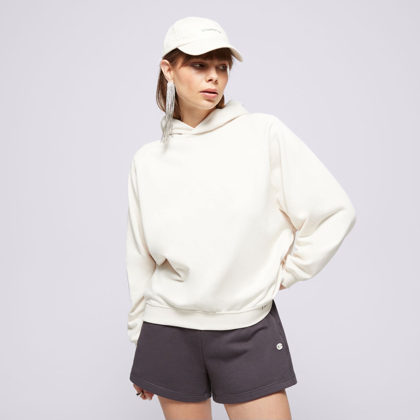 Bluza damska CHAMPION BLUZA Z KAPTUREM HOODED FUTURE e10001ys137 kolor beżowy