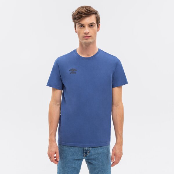 Koszulka męska UMBRO T-SHIRT MARLON ul122tsm90005 kolor niebieski