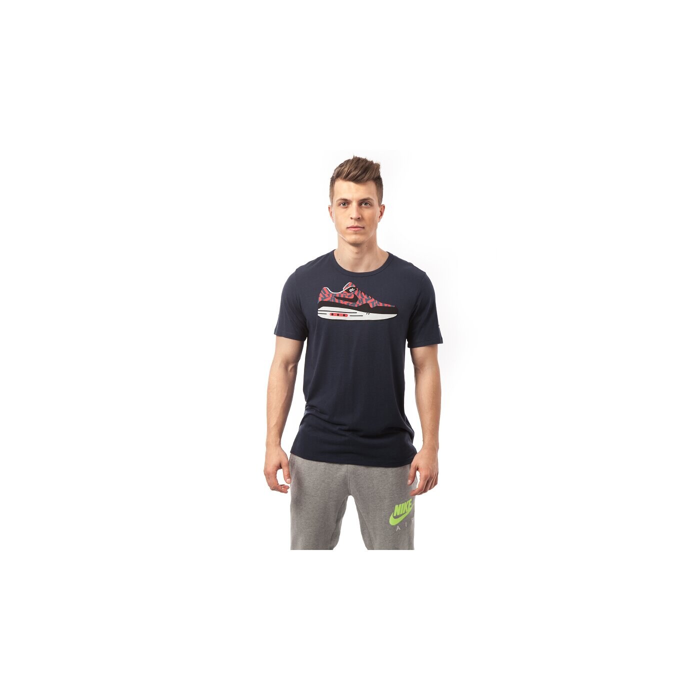 Koszulka męska NIKE T-SHIRT TEE-AIR MAX 644166451 kolor granatowy