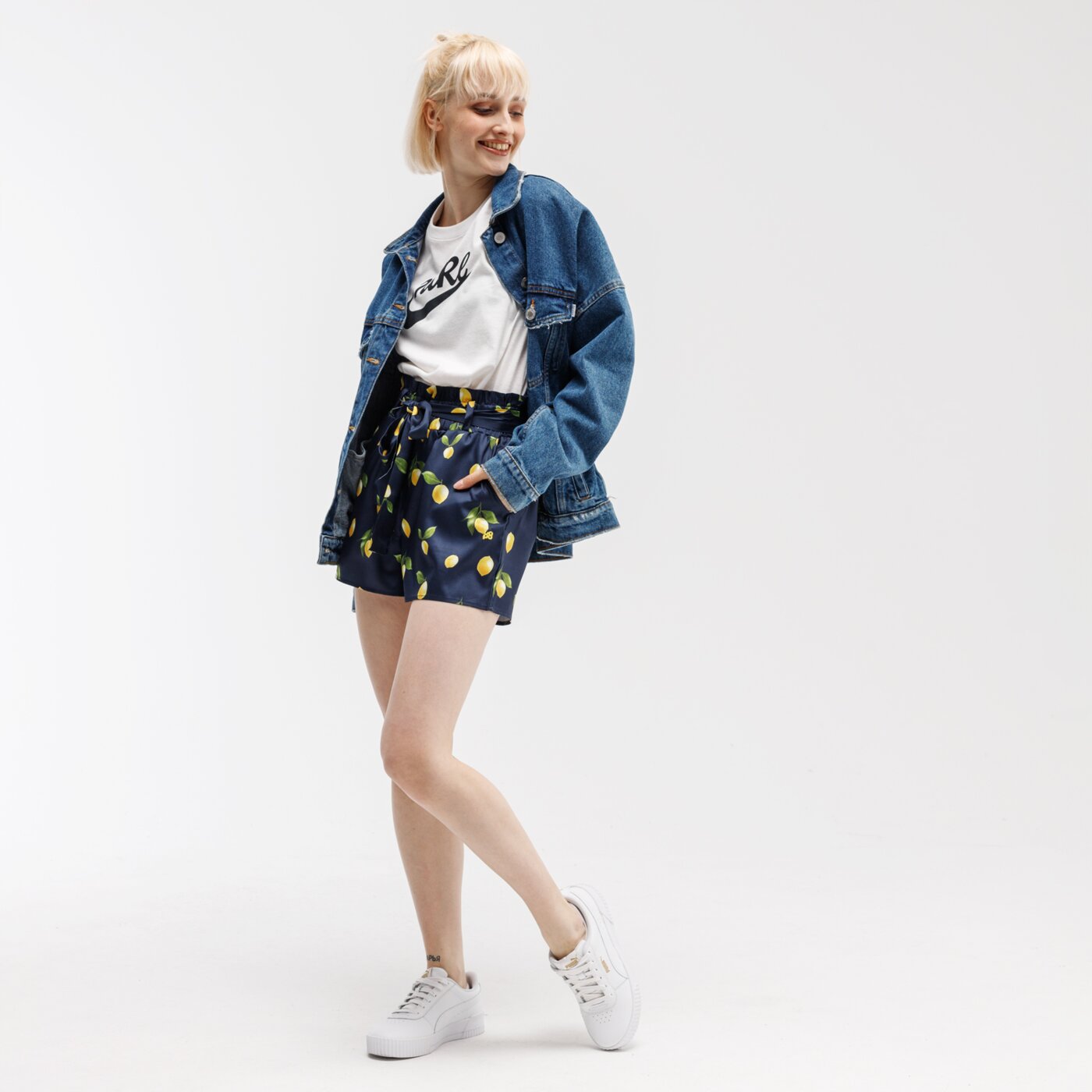 Spodenki damskie UP8 SZORTY NABA up120szd16001 kolor granatowy