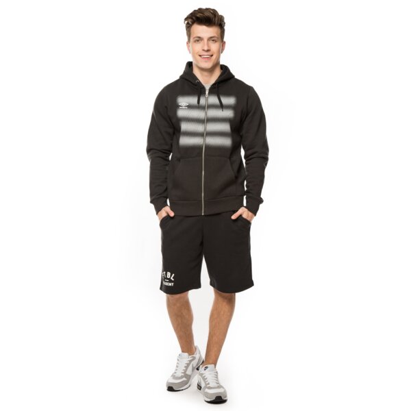Bluza męska UMBRO BLUZA FOUR STRIPE MINI DIAMONDS ZIP THRU 64106u060 kolor czarny