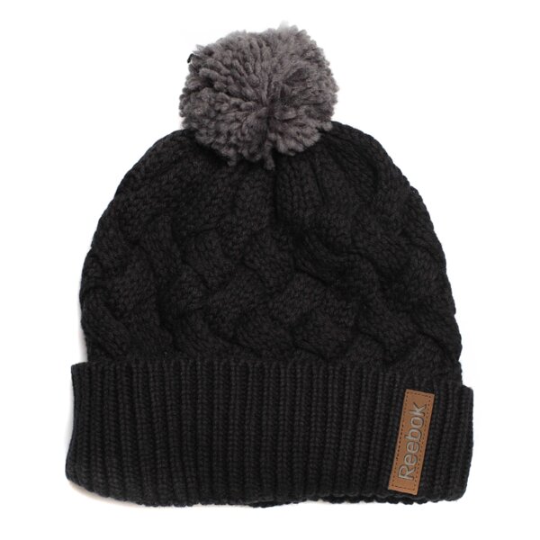 Czapka zimowa damska REEBOK CZAPKA OW UNISEX POM POM BEANIE ab2807 kolor czarny