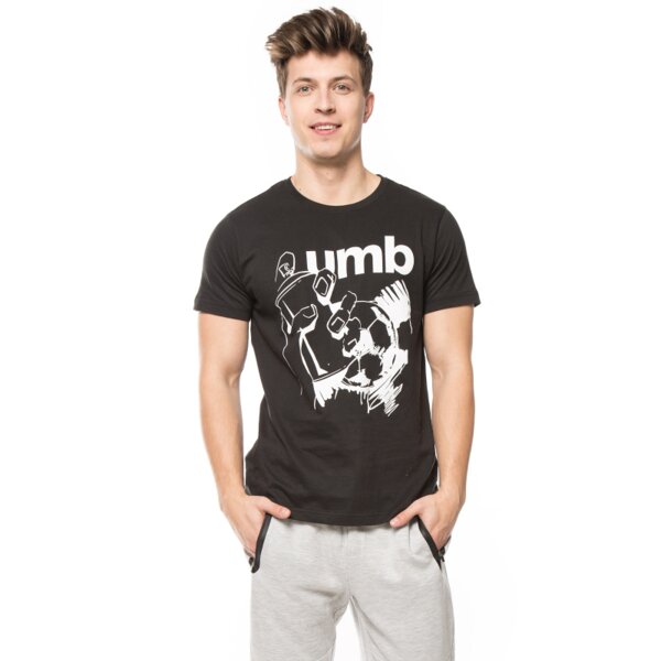 Koszulka męska UMBRO T-SHIRT OSPRAY M ul16tsm80001 kolor czarny