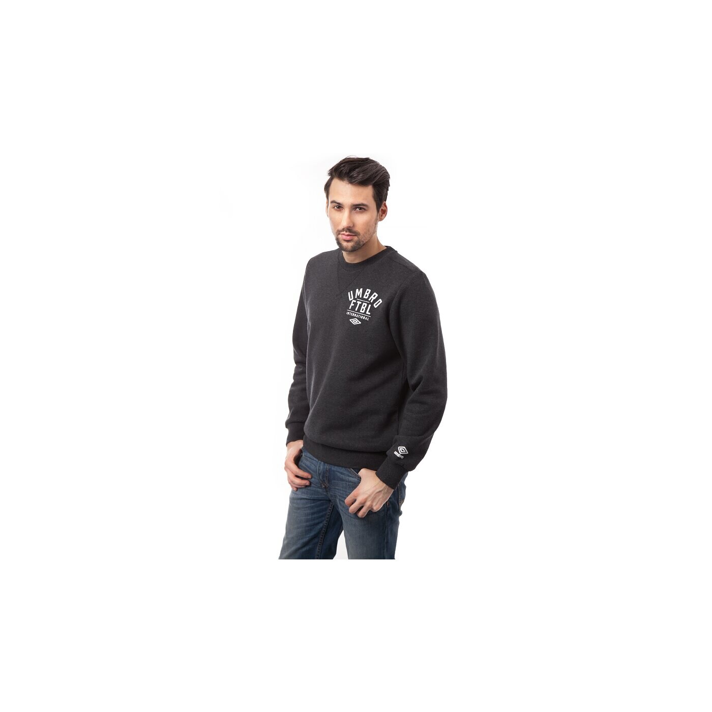 Bluza męska UMBRO BLUZA GRAPHIC CREW SWEAT 62937u1ap kolor czarny