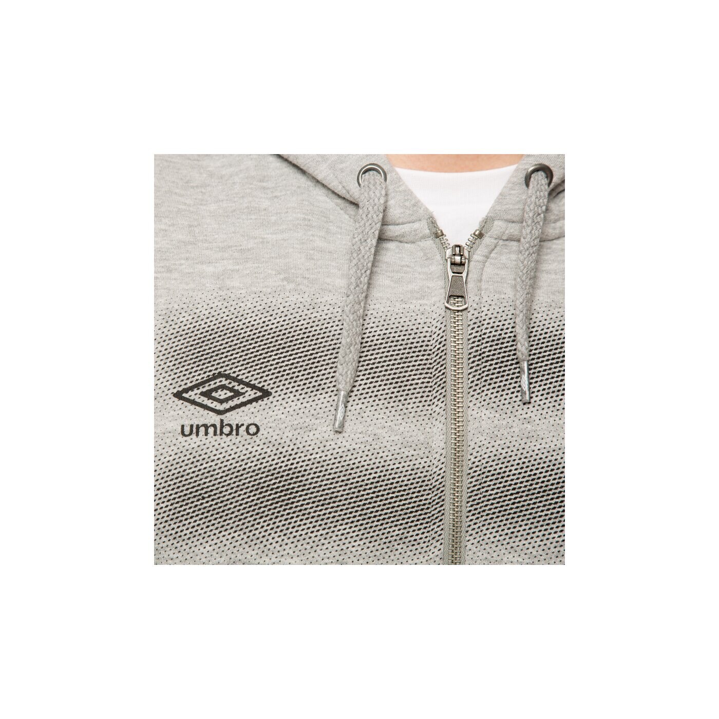 Bluza męska UMBRO BLUZA FOUR STRIPE MINI DIAMONDS ZIP THRU 64106u263 kolor szary